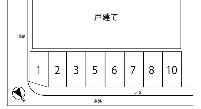 パーキング城山屋の駐車配置図