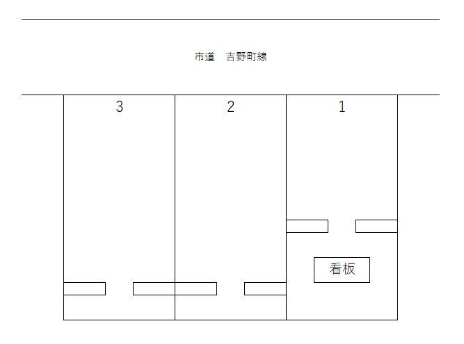 吉野町駐車場の駐車配置図