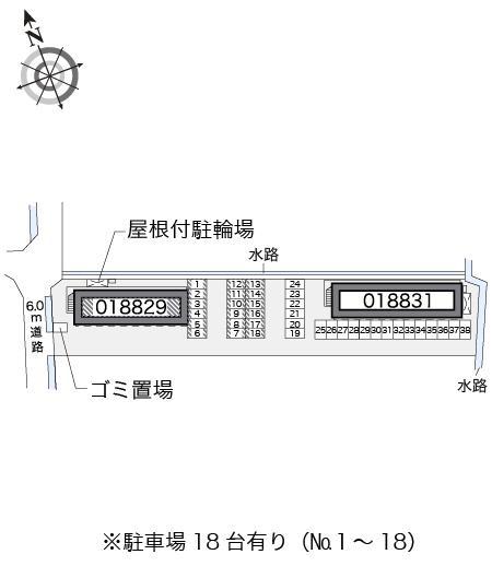太田壱番館(18829)の駐車配置図