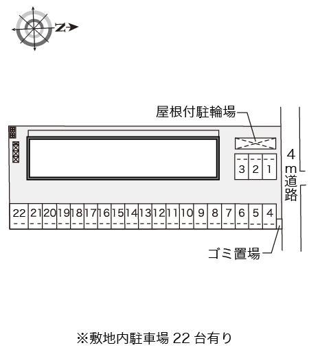 ぎぶふぇる(23238)の駐車配置図
