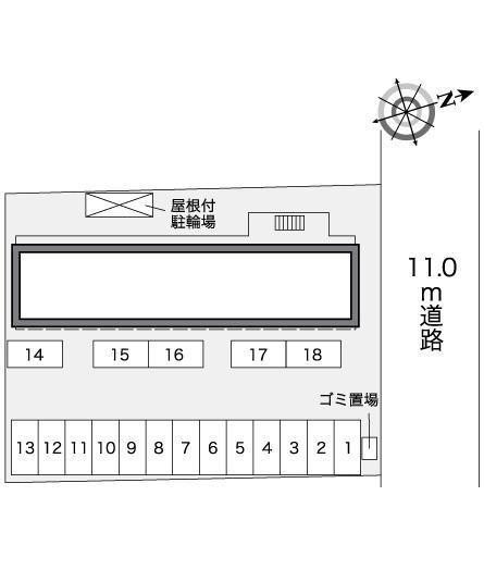 ２６番館(25607)の駐車配置図