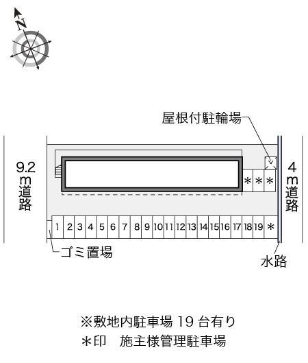 京浜建物水橋ハイムＣ(16985)の駐車配置図