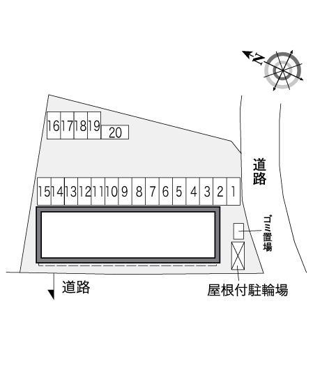 ブランドミールⅢ(37888)の駐車配置図