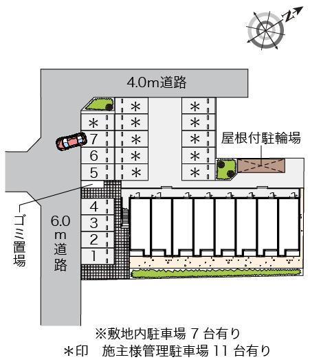 ミランダ野火止Ⅰ(56122)の駐車配置図