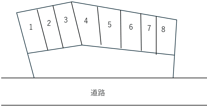 牧野ガレージの駐車配置図