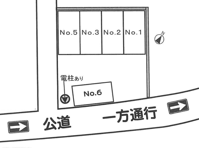 金子第3駐車場の駐車配置図