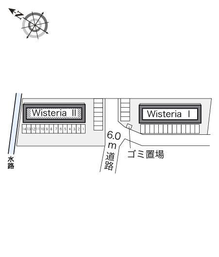 Ｗｉｓｔｅｒｉａ　Ⅱ(21669)の駐車配置図
