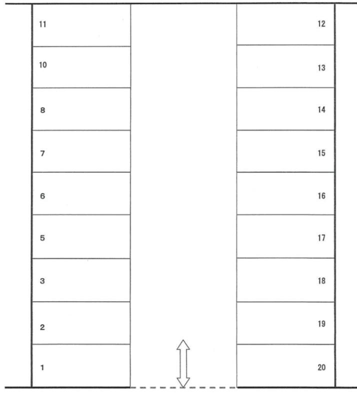 １９の駐車配置図