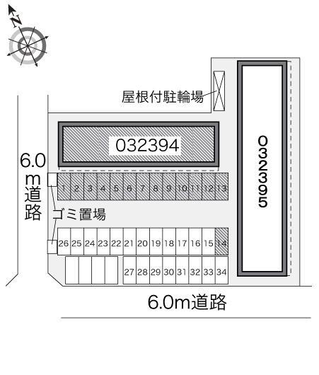 ディアコートＡ(32394)の駐車配置図