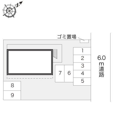 ホワイトプラム(16666)の駐車配置図