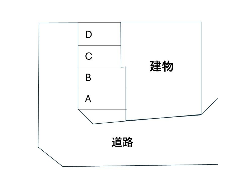 本町3丁目月極駐車場の駐車配置図