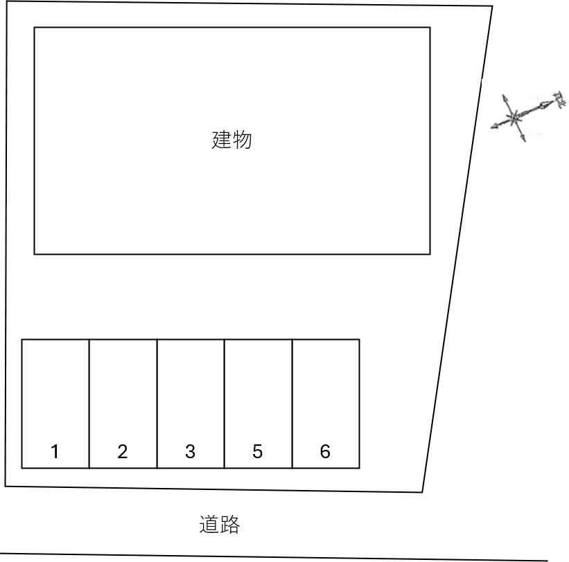 ｌｅ　ｔｒｅｆｌｅの駐車配置図