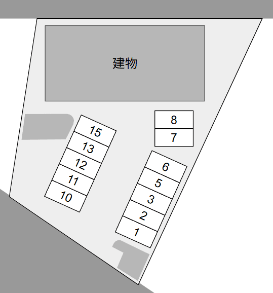 サニースクウェアⅠの駐車配置図
