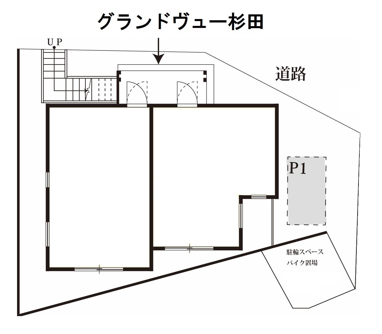 グランドヴュー杉田の駐車配置図