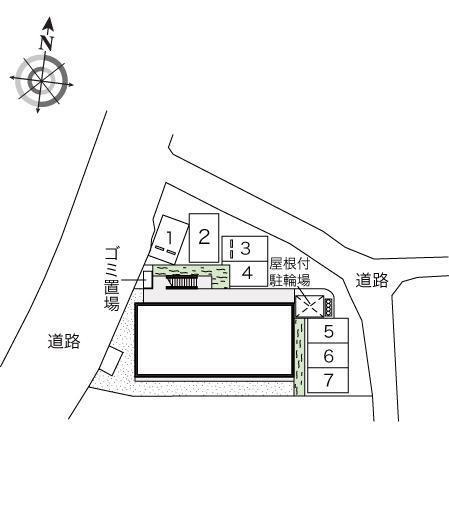 マーメイドⅢ(44529)の駐車配置図