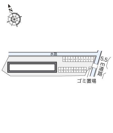 Ｒｉｖｅｒ　Ｓｉｄｅ(22166)の駐車配置図