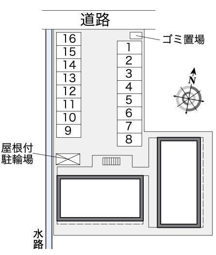 Ｅフレックス(37451)の駐車配置図