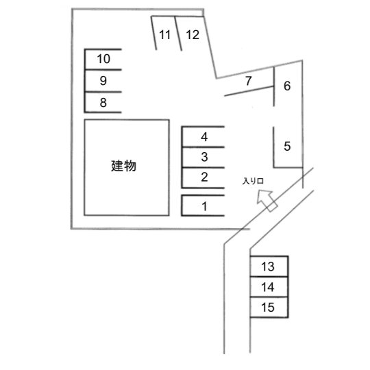 ラベルフォンティーヌの駐車配置図
