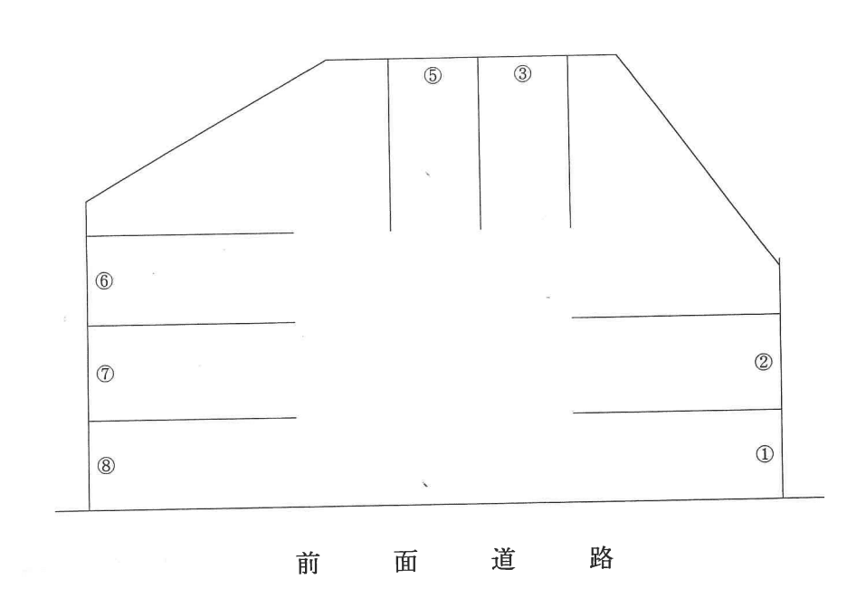 本町パーキングの駐車配置図