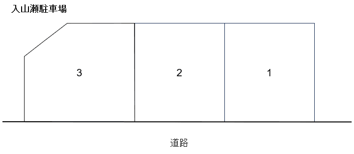 入山瀬駐車場の駐車配置図