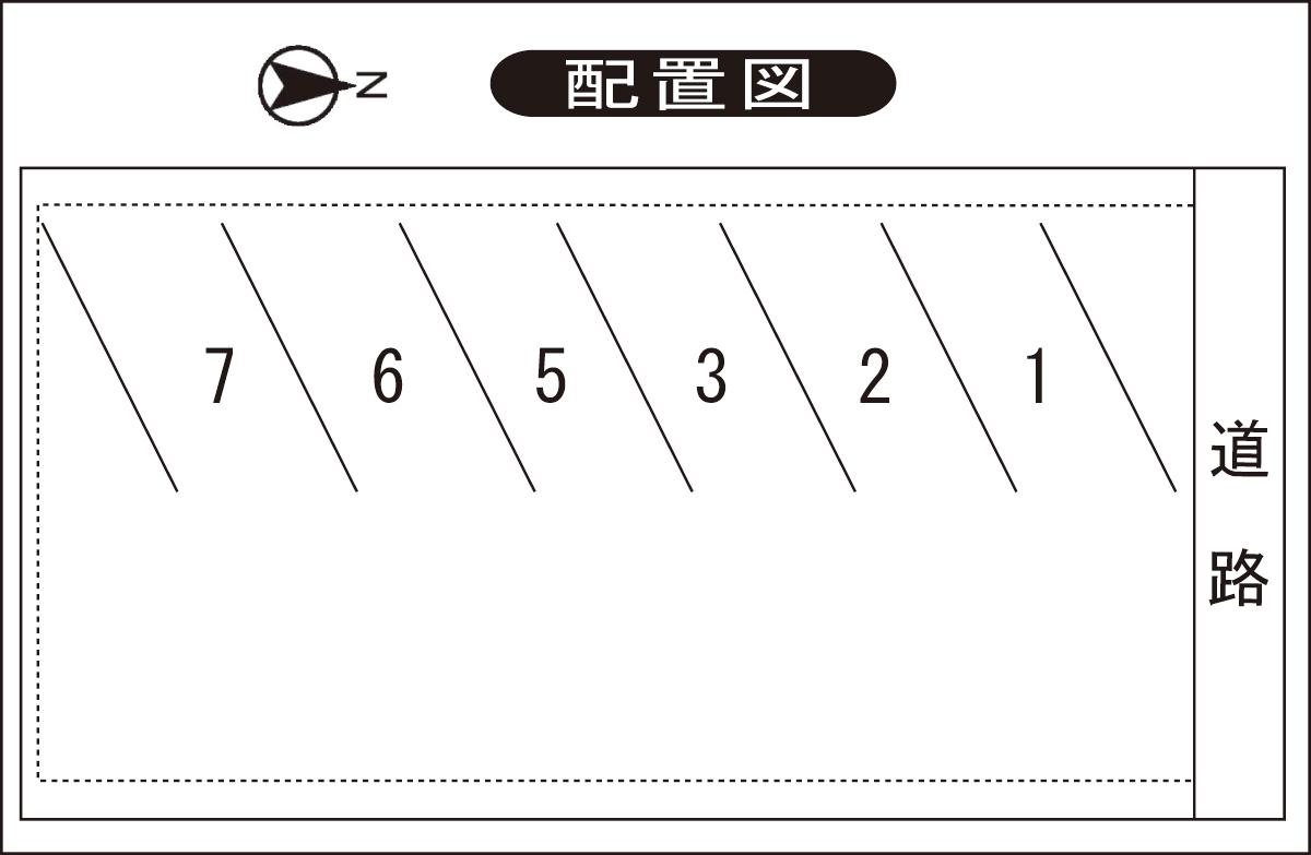 AMパーキングの駐車配置図