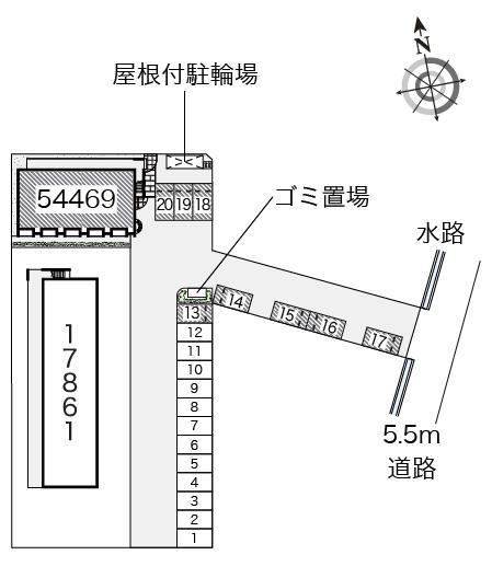 ファミリーⅡ(54469)の駐車配置図