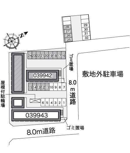 カストル(39942)の駐車配置図