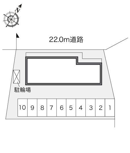 プリムローズ野沢(23435)の駐車配置図
