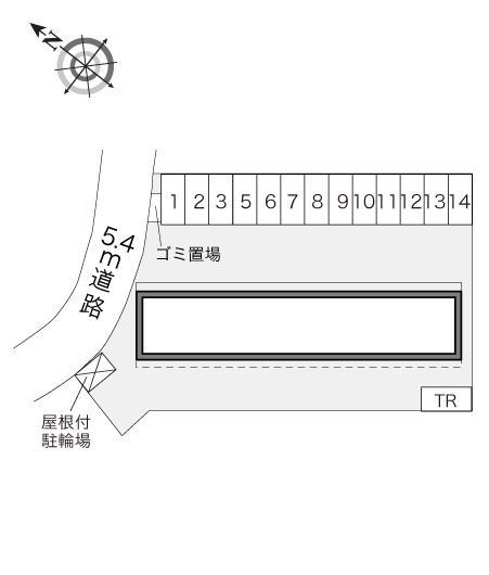 コンフォート(10394)の駐車配置図