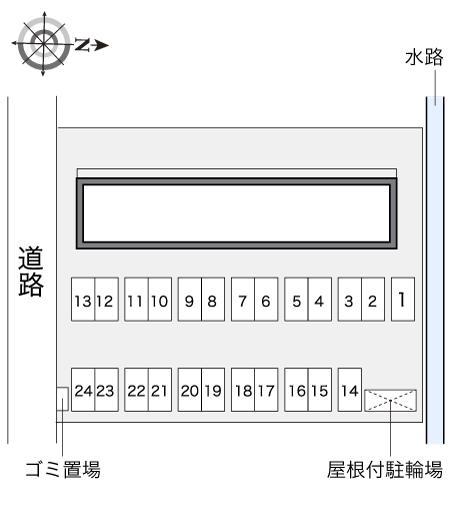 ミノフルール(22690)の駐車配置図