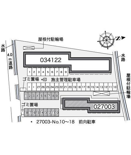 Ｔ　ＵＰジョイ(27003)の駐車配置図