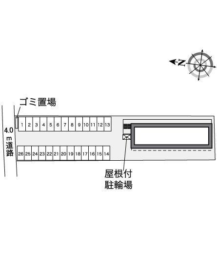 グランコート瀬戸(35284)の駐車配置図