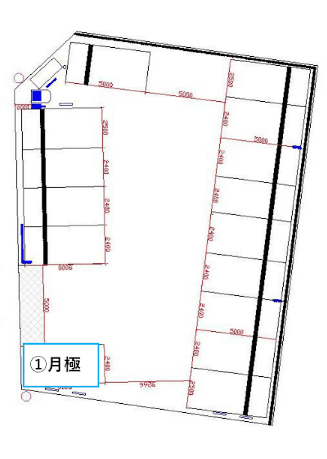 太田川駅前第１７の駐車配置図