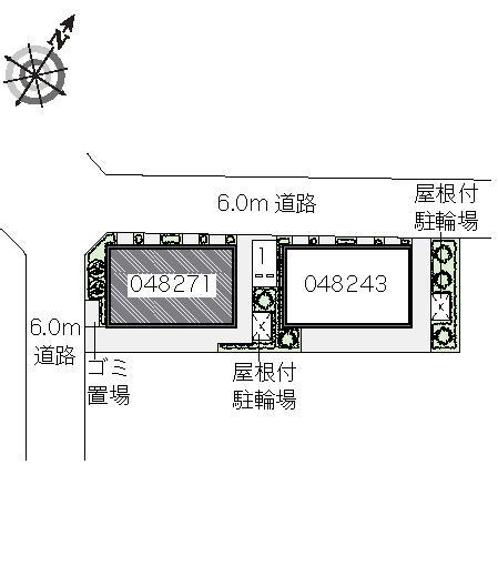 オリーブＡ(48271)の駐車配置図