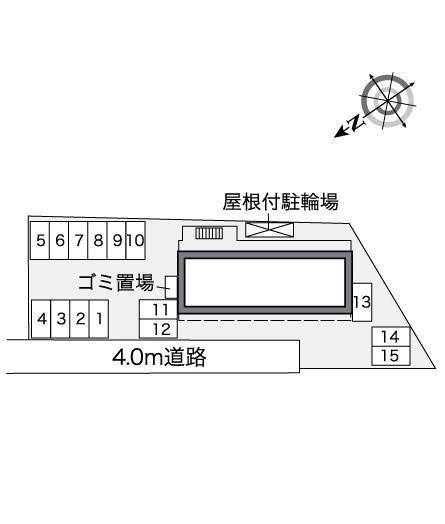 月見ヶ丘(37143)の駐車配置図