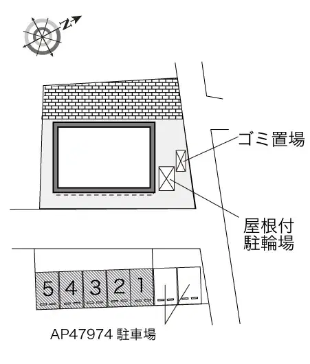 Ｅｓｐｅｒａｎｚａ(40502)　敷地外駐車場の駐車配置図