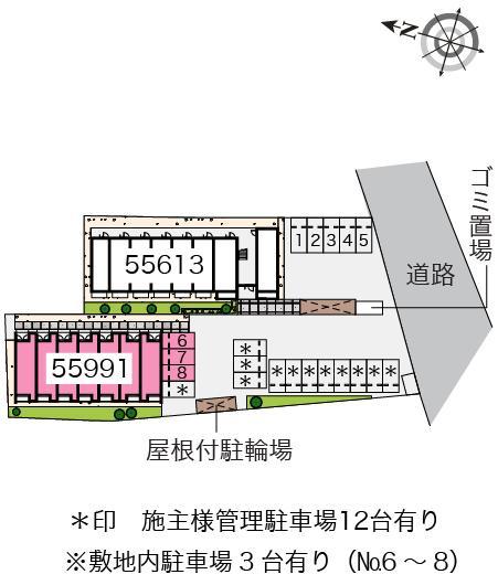 クレイノアーカス(55991)の駐車配置図