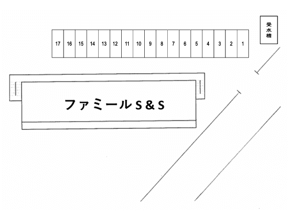 ファミールＳ＆Ｓの駐車配置図