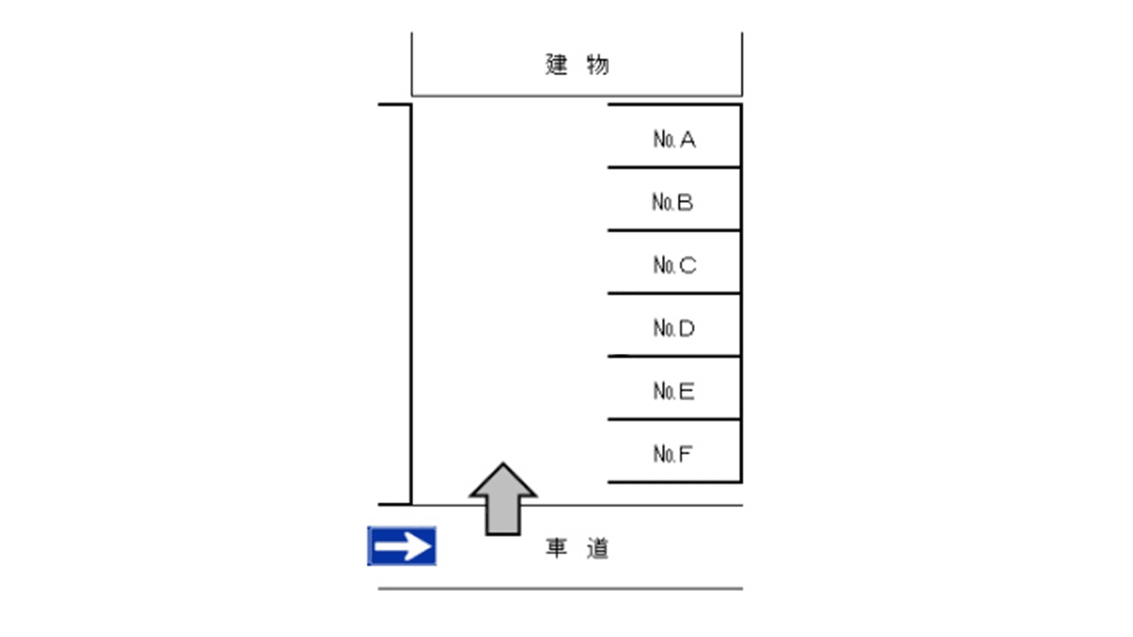 安浦鈴木駐車場の駐車配置図