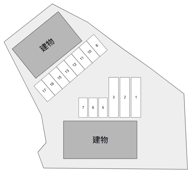 Ｔｗｉｌｉｇｈｔ　Ａ・Ｂ敷地外別駐車場の駐車配置図
