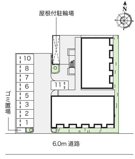 アリビオ加美(53657)の駐車配置図