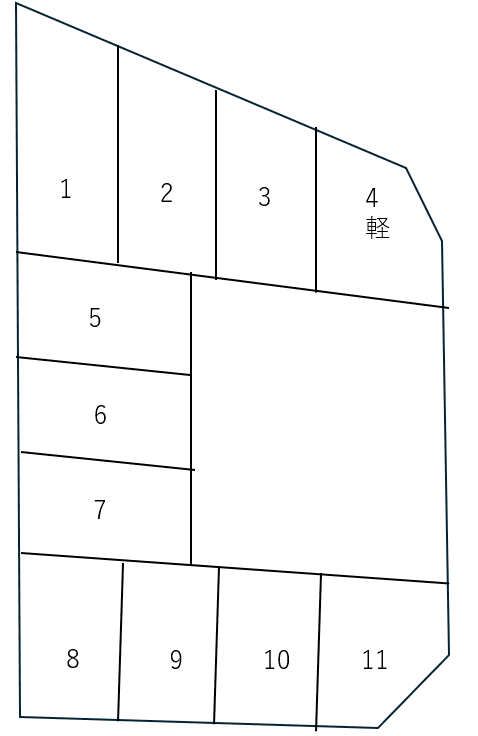 望月パーキングの駐車配置図