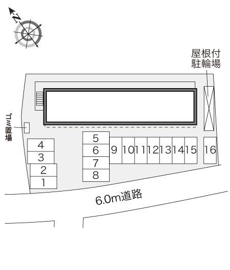 アンソレイユ(24483)の駐車配置図