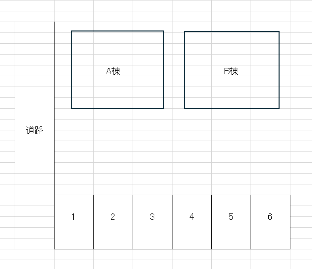 春日3丁目駐車場の駐車配置図