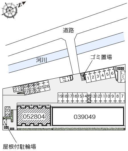 グレイス　Ⅱ(52804)の駐車配置図