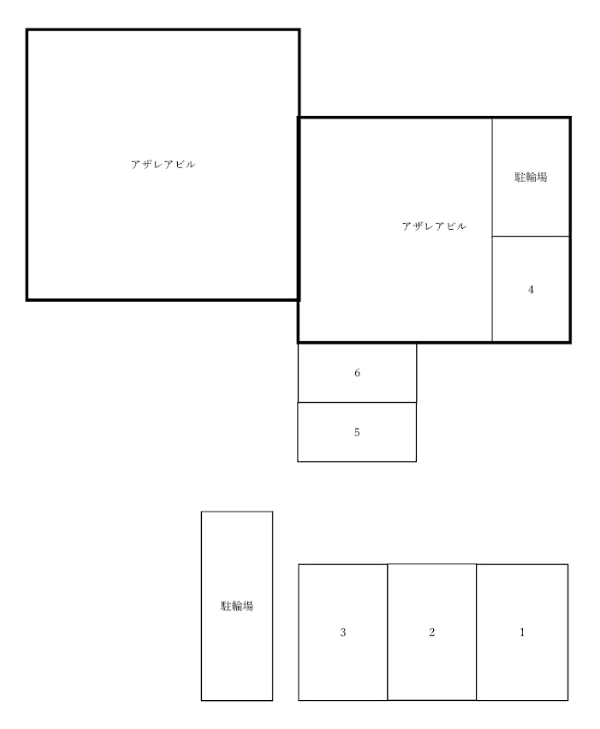 アザレアビルの駐車配置図