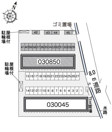 ヴィクトワールⅡ(30850)の駐車配置図