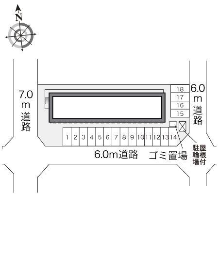 エスポワール白山(24711)の駐車配置図