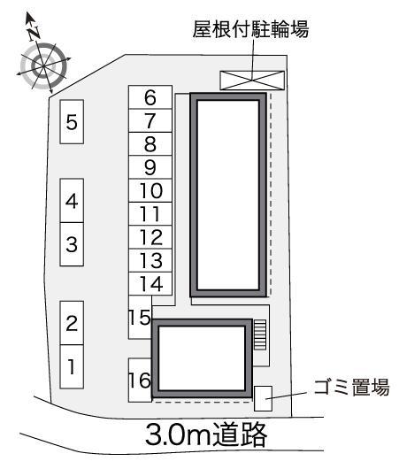ドミール小倉(40775)の駐車配置図