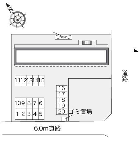 サザンクロス(31695)の駐車配置図